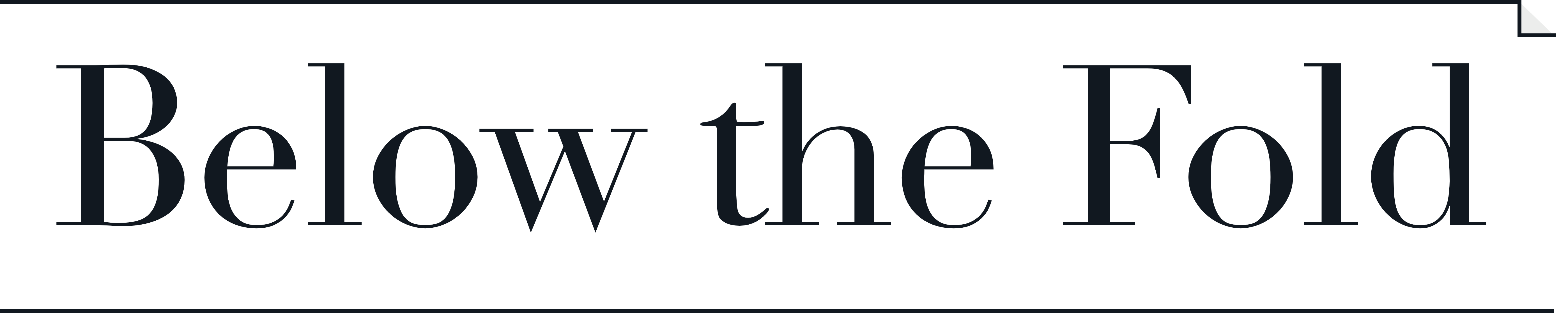 Below the Fold